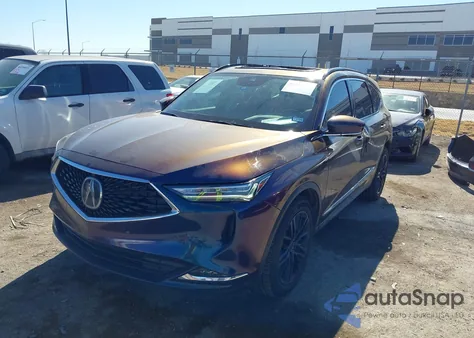 2022 Acura Mdx Advance Package z USA, uszkodzony, nr VIN 5J8YE1H86NL035332